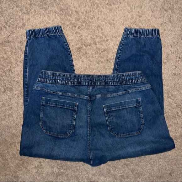 Lane Bryant Mid Rise Boyfriend Jogger Jeans Pull On Medium Wash Size 20 - Picture 6 of 13